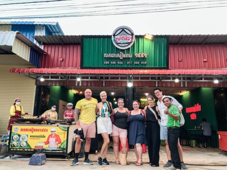 Siem Reap: Evening Food Tour – Inclusive 10 Local Tastings