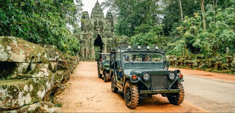 Siem Reap: Private Multi-Stop Jeep and Boat Tour in Angkor