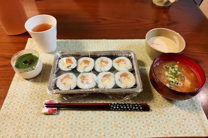 Sushi Roll and Side Dish Cooking Experience in Tokyo