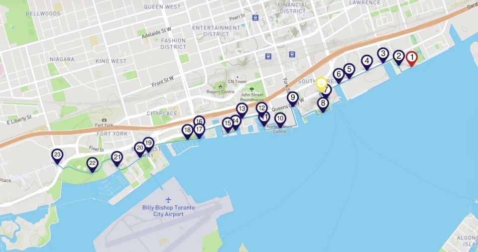 Toronto's Waterfront: Smartphone Audio Walking Tour - Tour Highlights