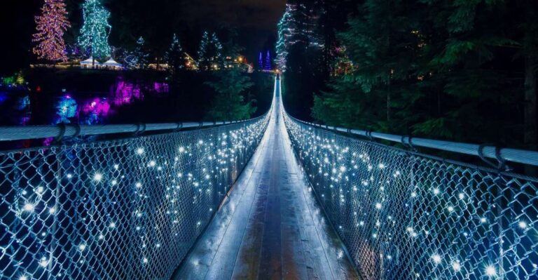 Vancouver and Capilano Suspension Bridge Canyon Lights