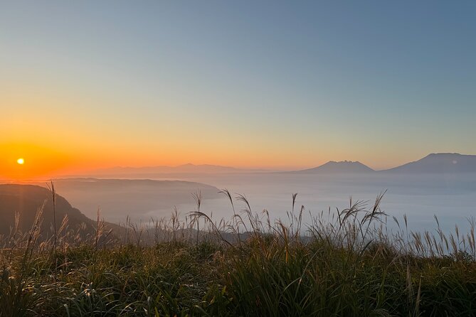 View the Sunrise and Sea of Clouds Over the Aso Caldera - Aso Caldera: Natural Beauty Unveiled