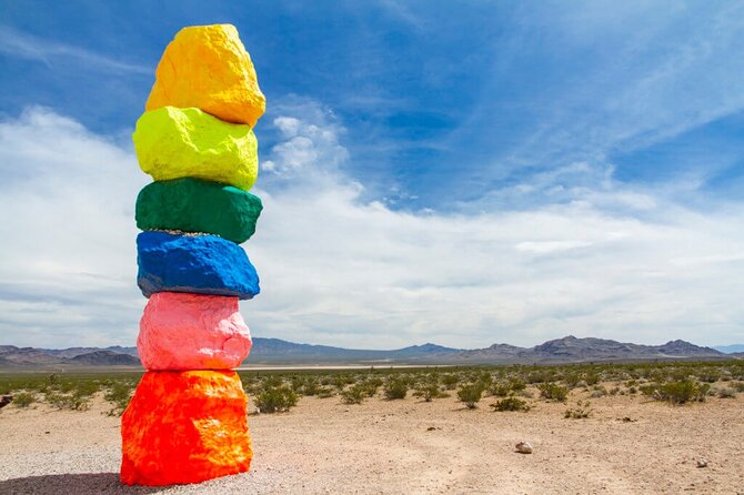California Desert, Seven Magic Mountains and Las Vegas Sign - Sites Visited