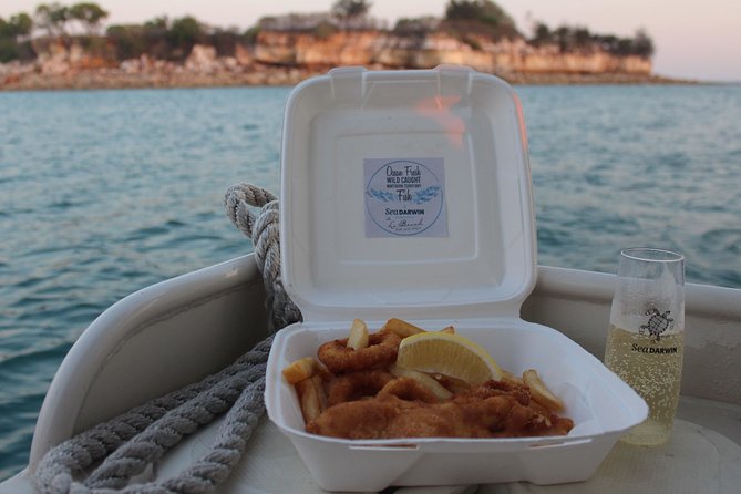 Darwin Sunset Cruise Including Fish N Chips - Inclusions and Meal Details