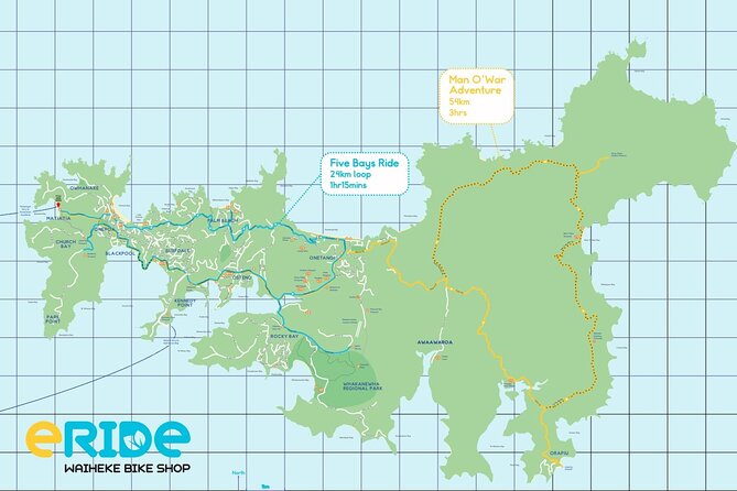 Eride Waiheke 5 Bays Ride - Additional Information