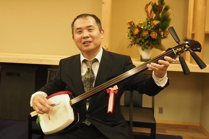 Japanese Traditional Music Show Created by Shamisen - Musical Instruments and Performance Techniques