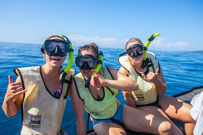 Kauais Ultimate South Island Zodiac Boat Snorkel Adventure - Marine Life Encounters