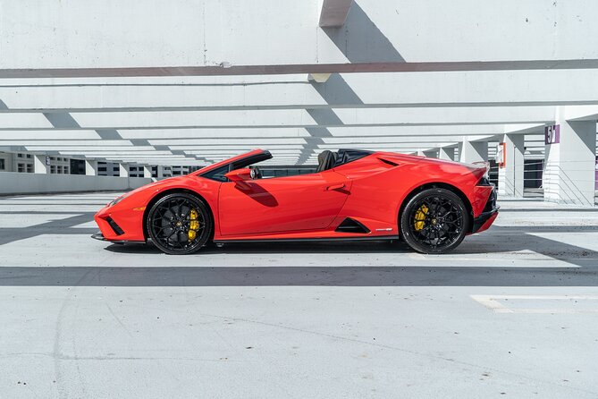 Lamborghini Huracan Spyder - Supercar Driving Experience in Miami - Meeting and Pickup Information