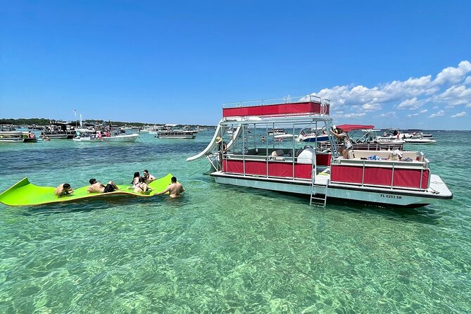 Private Crab Island Double Slides Pontoon Charter With Captain - Reviews and Feedback