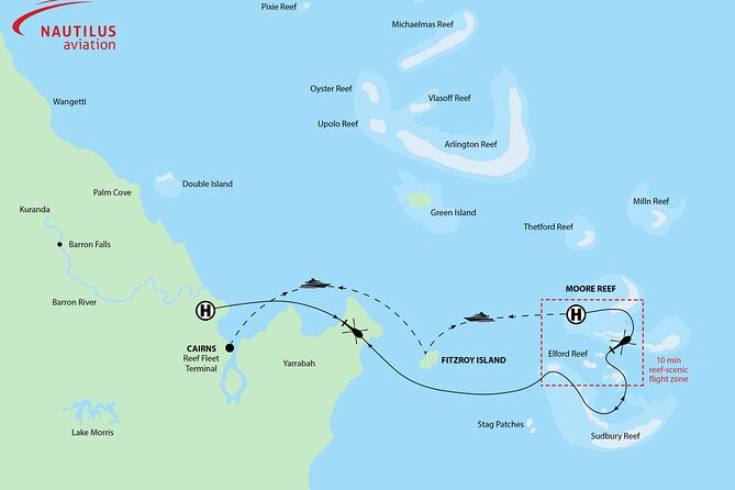 Scenic Helicopter Flight to Moore Reef and Return Snorkeling Cruise From Cairns - Important Details