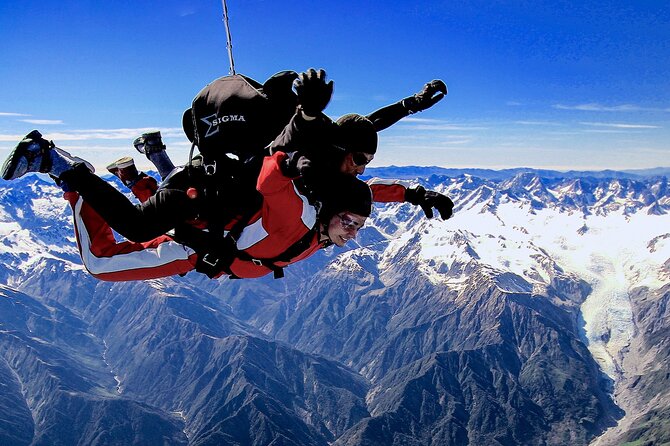 Tandem Skydive 18,000ft From Franz Josef - Additional Information