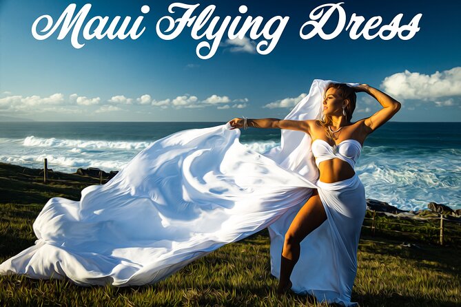Wailea Beach Private Maui Flying Dress Photoshoot Experience - Private Flying Dress Photoshoot Experience