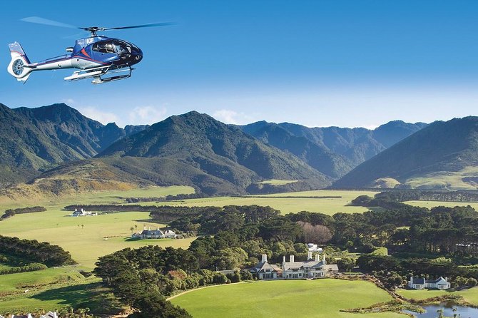 Wellington to Wharekauhau Helicopter Tour With 5-Course Lunch - Gourmet Lunch Experience