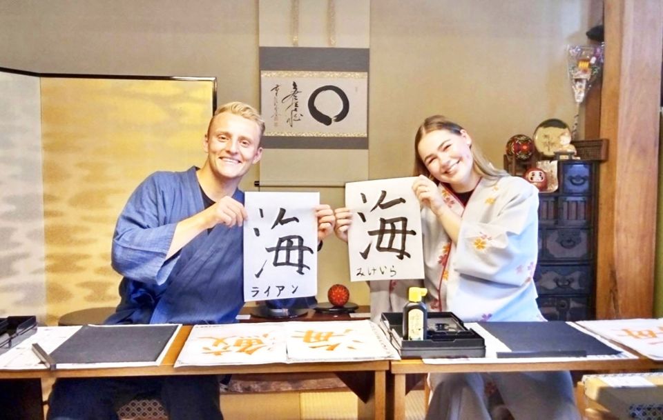 Calligraphy Experience With Simple Kimono in Okinawa - Activity Inclusions