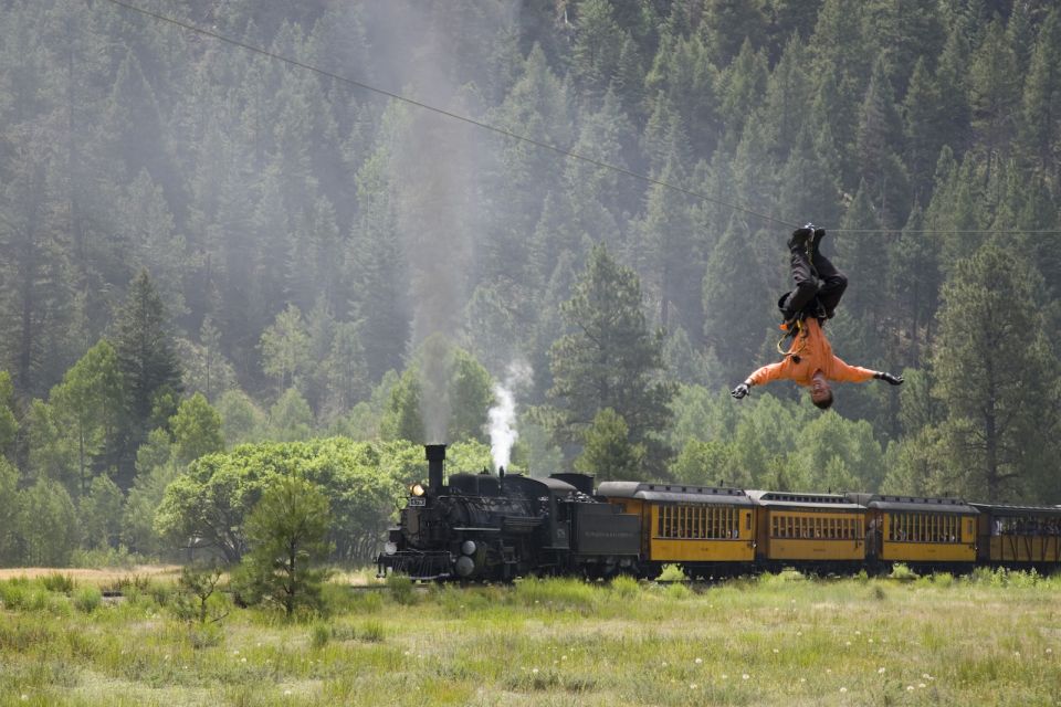 From Durango: Narrow Gauge Railroad & Ziplining With Dining - Full Experience Description