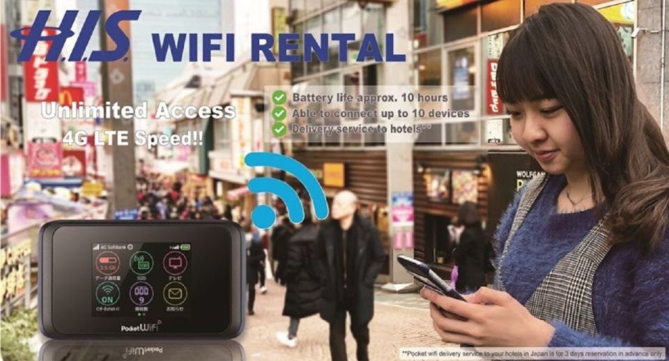 Japan: Unlimited Wifi Rental With Airport Post Office Pickup - Booking Information