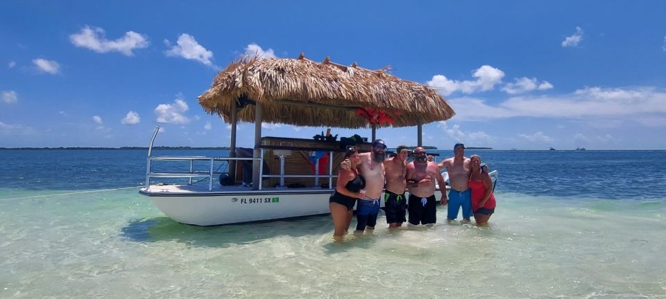 Key West: Private Florida Keys Sandbar Tiki Boat Cruise - Full Description