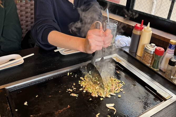 Okonomiyaki Cooking,Japanese Sake Free Flowing Experience - Interactive Cooking Session