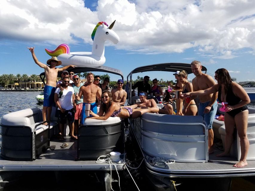 Party Pontoon Boat W/ Captain, Private up to 12ppl - Detailed Activity Description