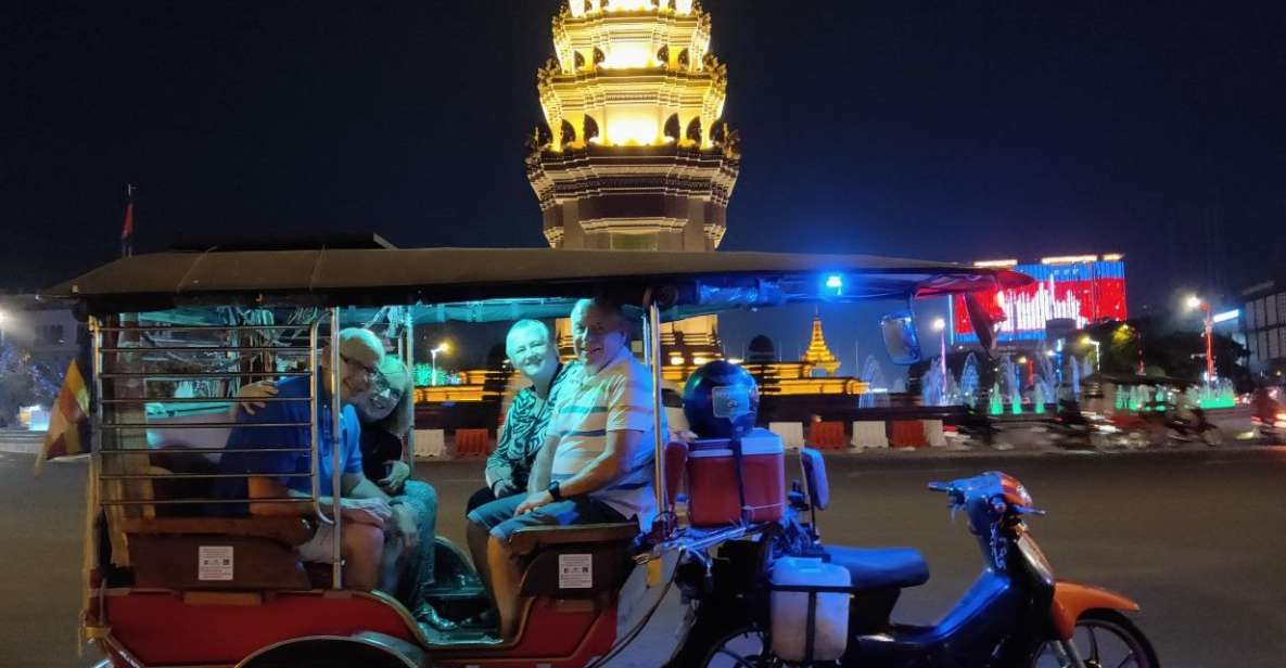 Phnom Penh Evening Cruising by Traditional Tuk-Tuk - Tour Description