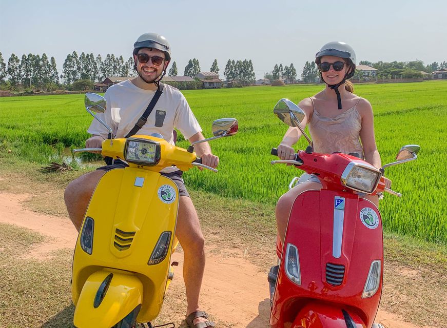 Siem Reap: Floating Village Sunset Boat Guided Vespa Tour - Itinerary Details