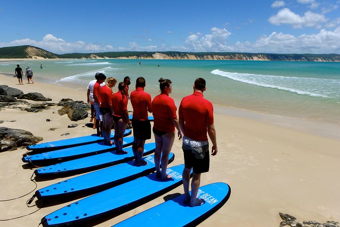 Surf Lesson, Noosa: Australias Longest Wave 4x4 Day Adventure - Convenient Meeting Point at J Theatre