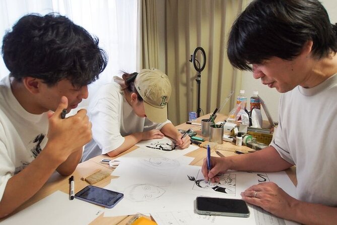 Tokyo Manga Drawing Lesson Guided by Pro - No Skills Required - Cancellation Policy Details