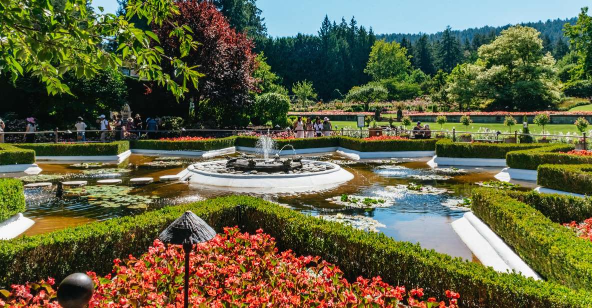 Vancouver to Victoria and Butchart Gardens - Inclusions