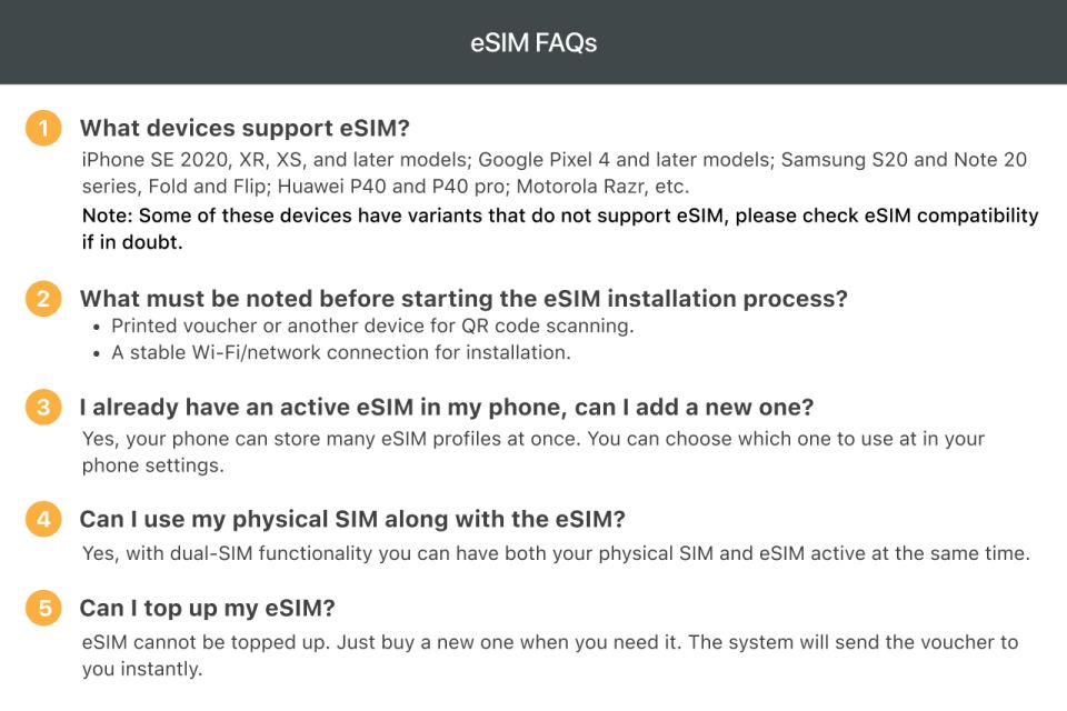 Calgary: Canada & USA Esim Roaming - Device Compatibility Requirements