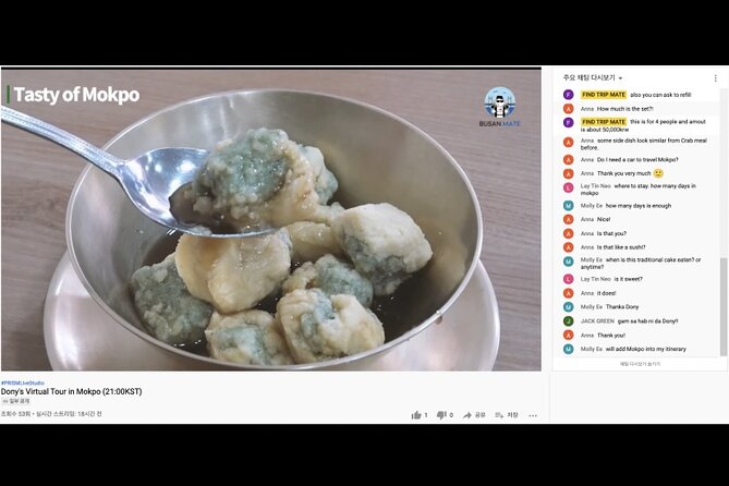 Fun & Informative Mokpo Food Virtual Tour in Korea - Mouthwatering Food Tastings