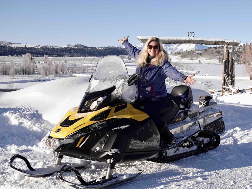 Jackson Hole: Bridger-Teton Guided Snowmobile Tour - Experience Duration and Stops