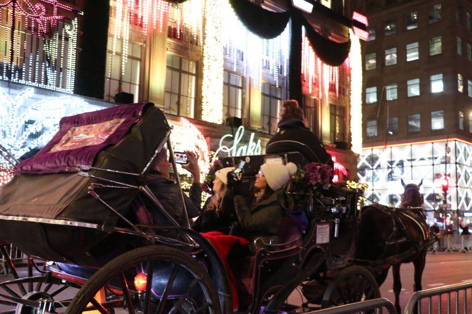 NYC: Magical Christmas Lights Carriage Ride (Up to 4 Adults) - Itinerary Highlights