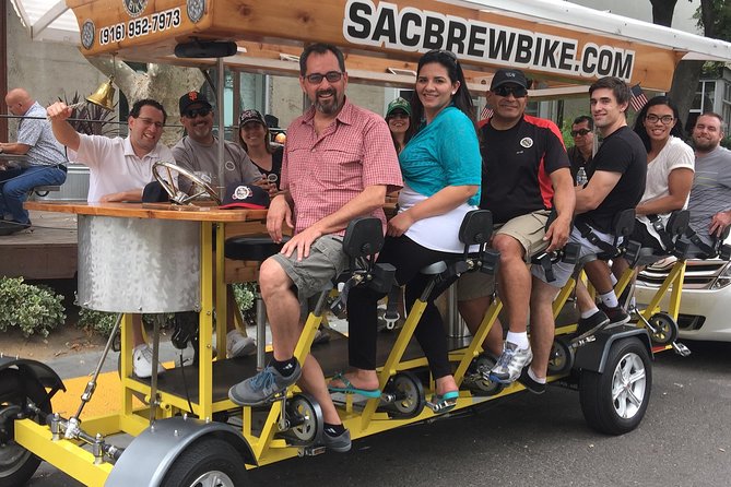 Pedal, Drink, and Bar Hop Through Sacramento on a 15 Seat Beer Bike - Common questions