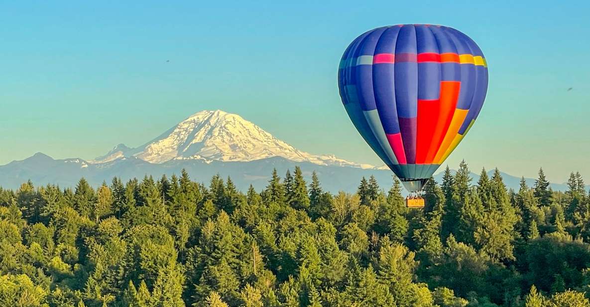 Seattle: Mt. Rainier Sunset Hot Air Balloon Ride - Full Description