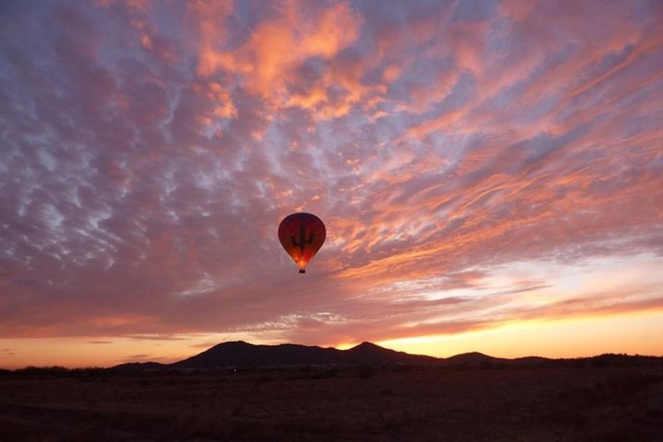 Tucson: Hot Air Balloon Ride With Champagne and Breakfast - In-Flight Aerial Perspective