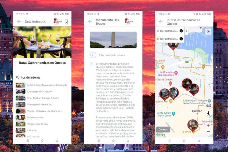 APP Self-Guided Routes Quebec With Multi-Language Audioguide - Additional Information and Booking Options