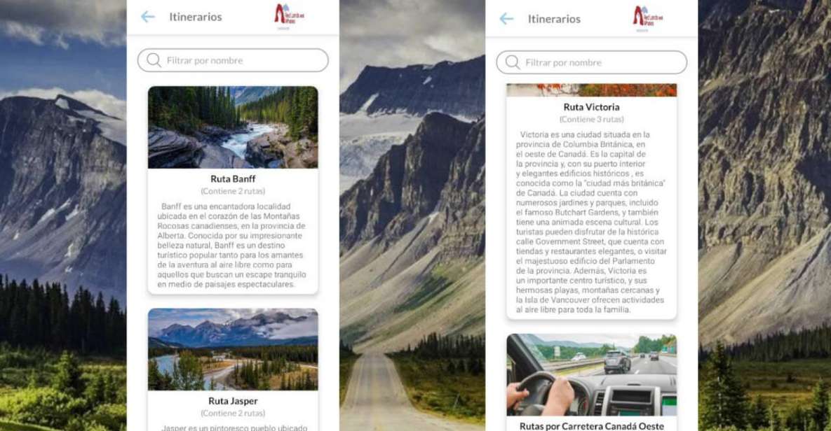 Audioguide for Western Canada Road Routes (Rocky Mountains) - Gift Options
