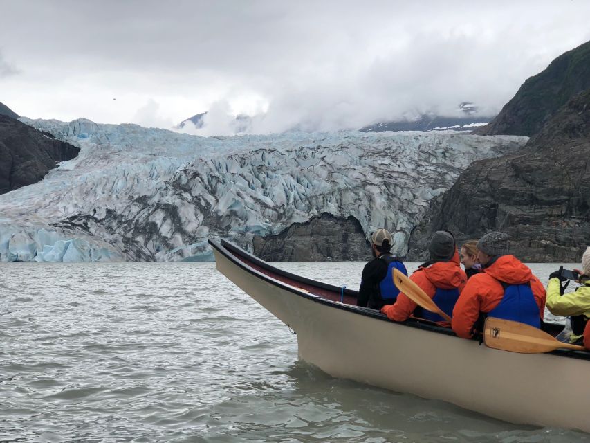 Juneau: Mendenhall Lake Canoe Tour - Full Experience Description