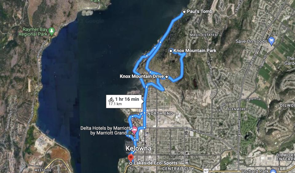 Kelowna: Okanagan Lake Guided E-Bike Tour With Picnic - Vegetarian Option Available