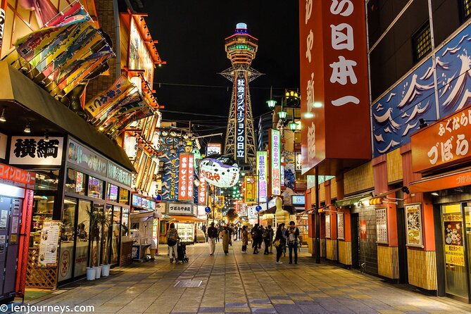 Street Food Osaka Shinsekai Shared Walking Tour With Local Guide - Street Food Exploration