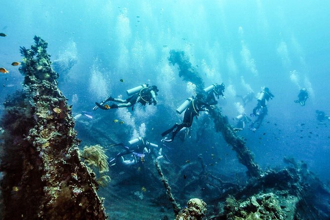 USS Liberty Shipwreck Scuba Diving at Tulamben Bali - Background