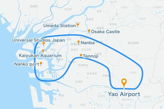[25 Min] Osaka Cessna Cruising- Touring the Tsutenkaku and USJ - Pricing Details