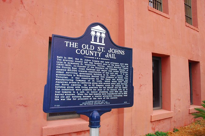 Old Jail Museum Tour in St. Augustine - On-Site Parking Availability