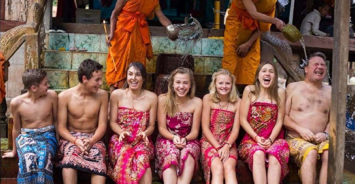 Siem Reap Cambodian Buddhist Water Blessing and Local Market - Directions