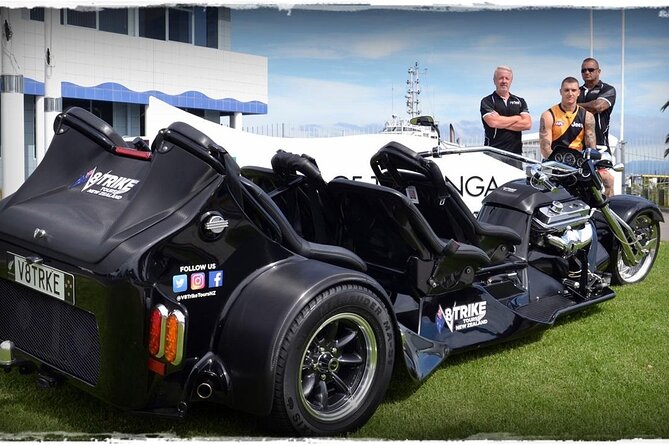 TAURANGA SHORE EXCURSION: V8 TRIKE - 1.5 Hour City Sites - Common questions