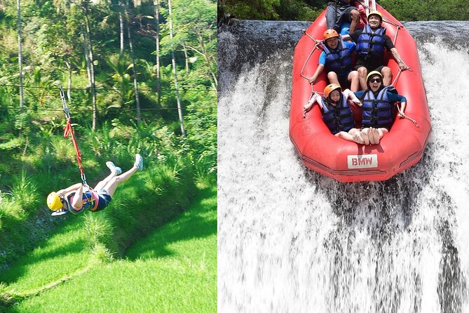 Bali Rafting Zipline At Telaga Waja River With Transfer And Lunch