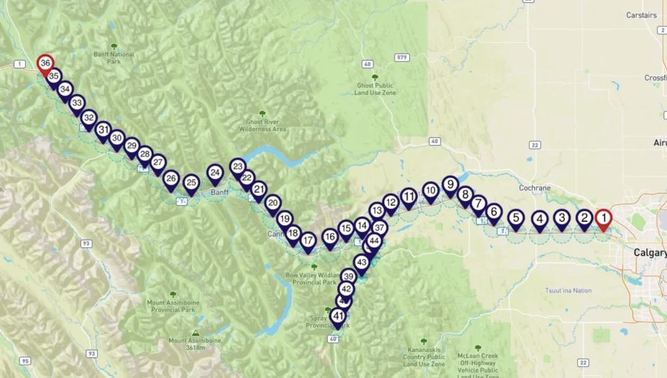 Calgary & Lake Louise: Smartphone Audio Driving Tour - Sum Up