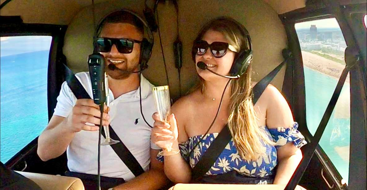 Miami: Private Romantic Helicopter Tour With Champagne - Booking & Payment Information