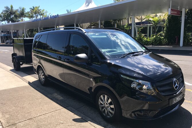 Private Transfer From Sunshine Coast Airport to Noosa 7 Seater Luggage Trailer - Price and Terms