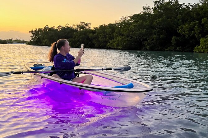 Sunset and Glow Clear Kayak Tour in North Naples - Common questions